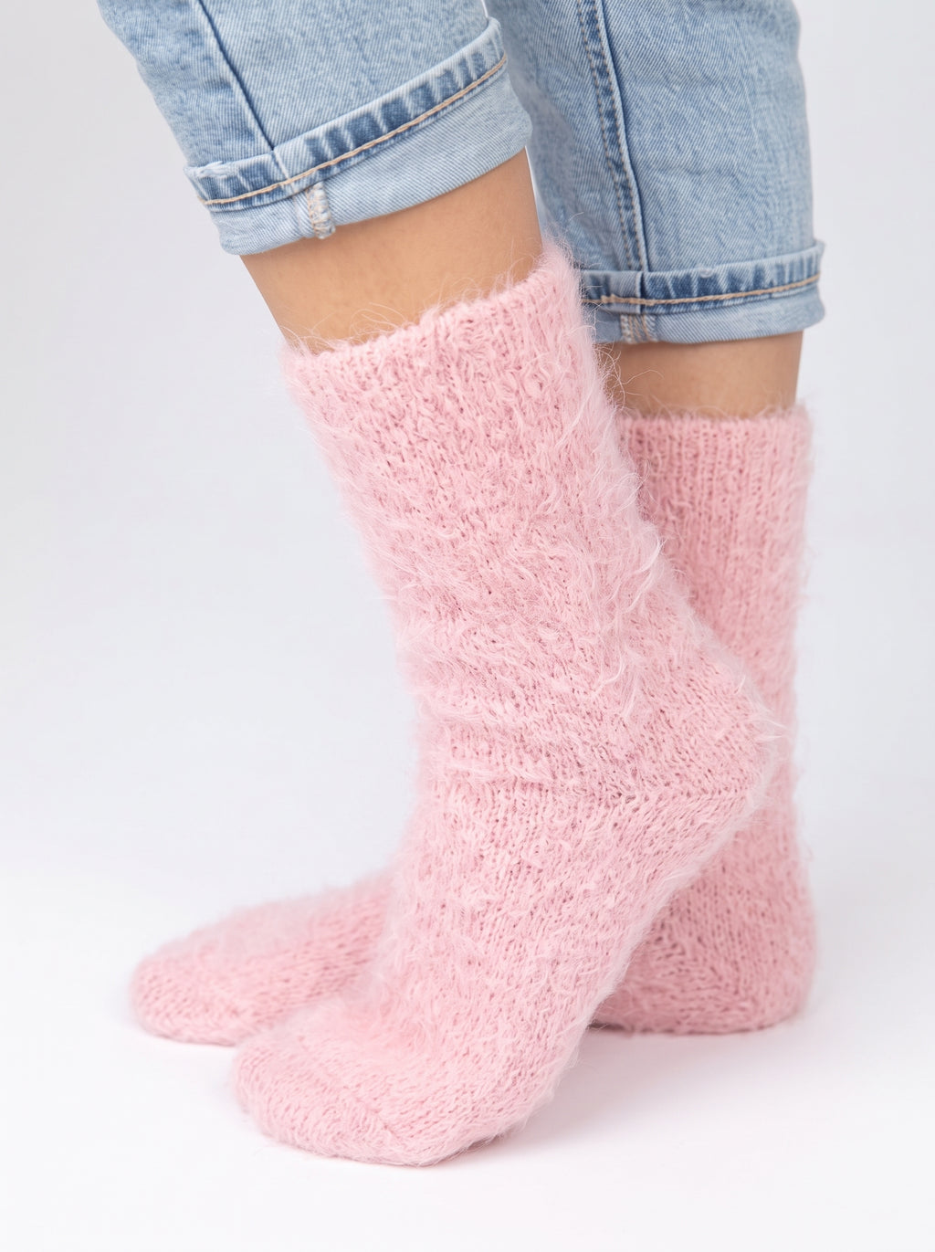 Chaussettes chaudes femme laine unies