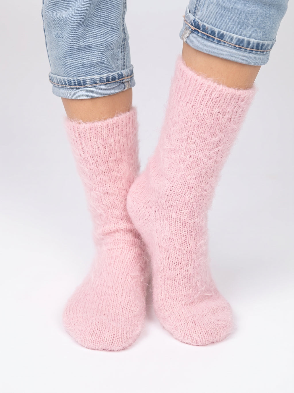 Chaussettes chaudes femme laine unies